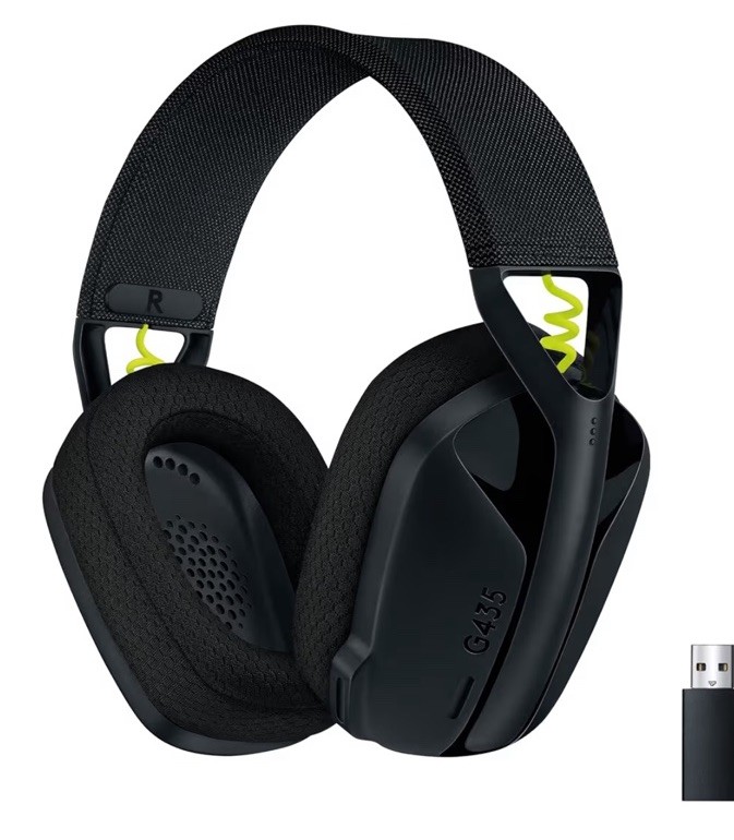 Logitech G435 Lightspeed Wireless Bluetooth Gaming Headset Wear On Box