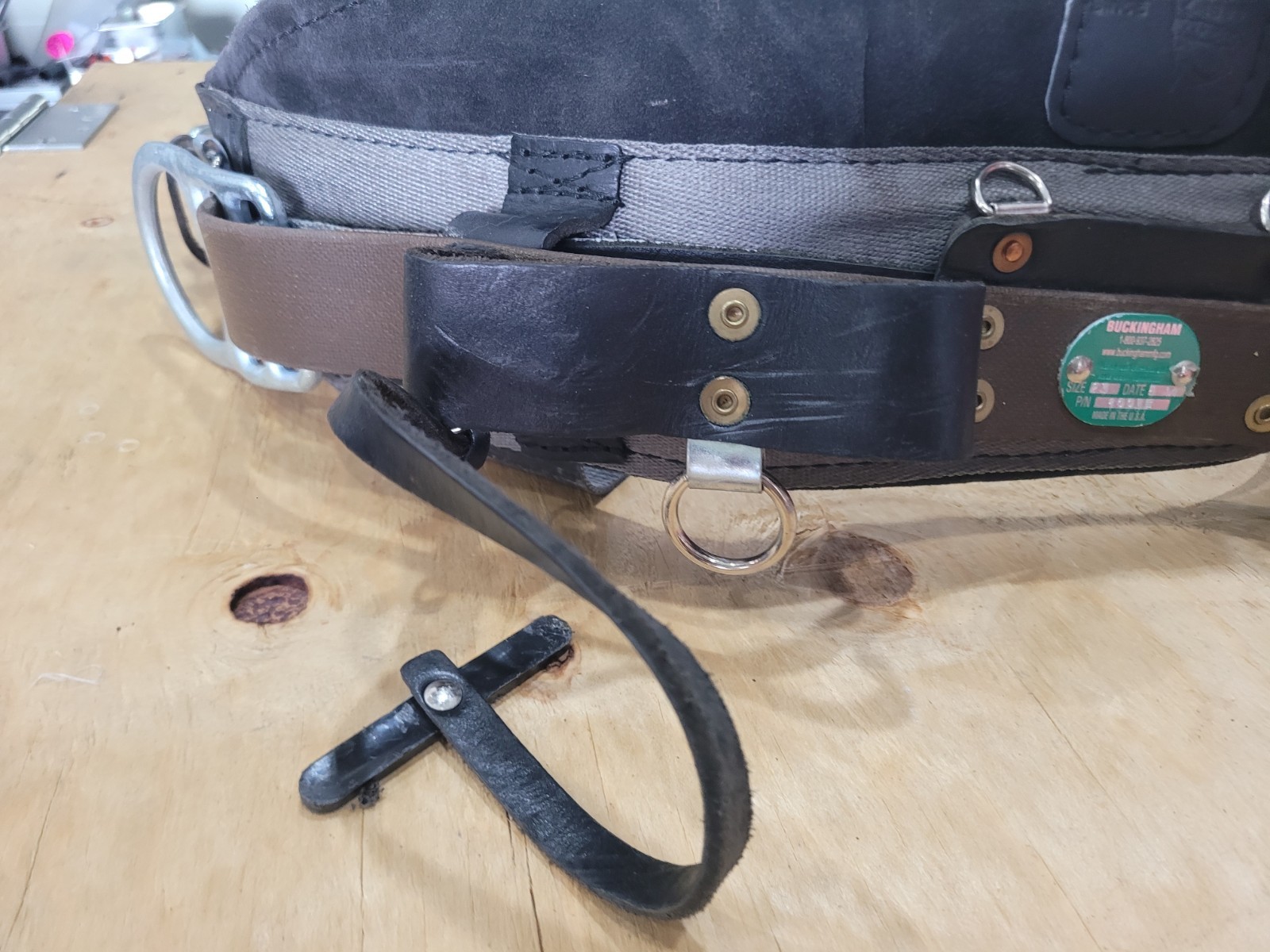 Buckingham 1993F Lineman Pole, Tree Climbing Belt Size 23