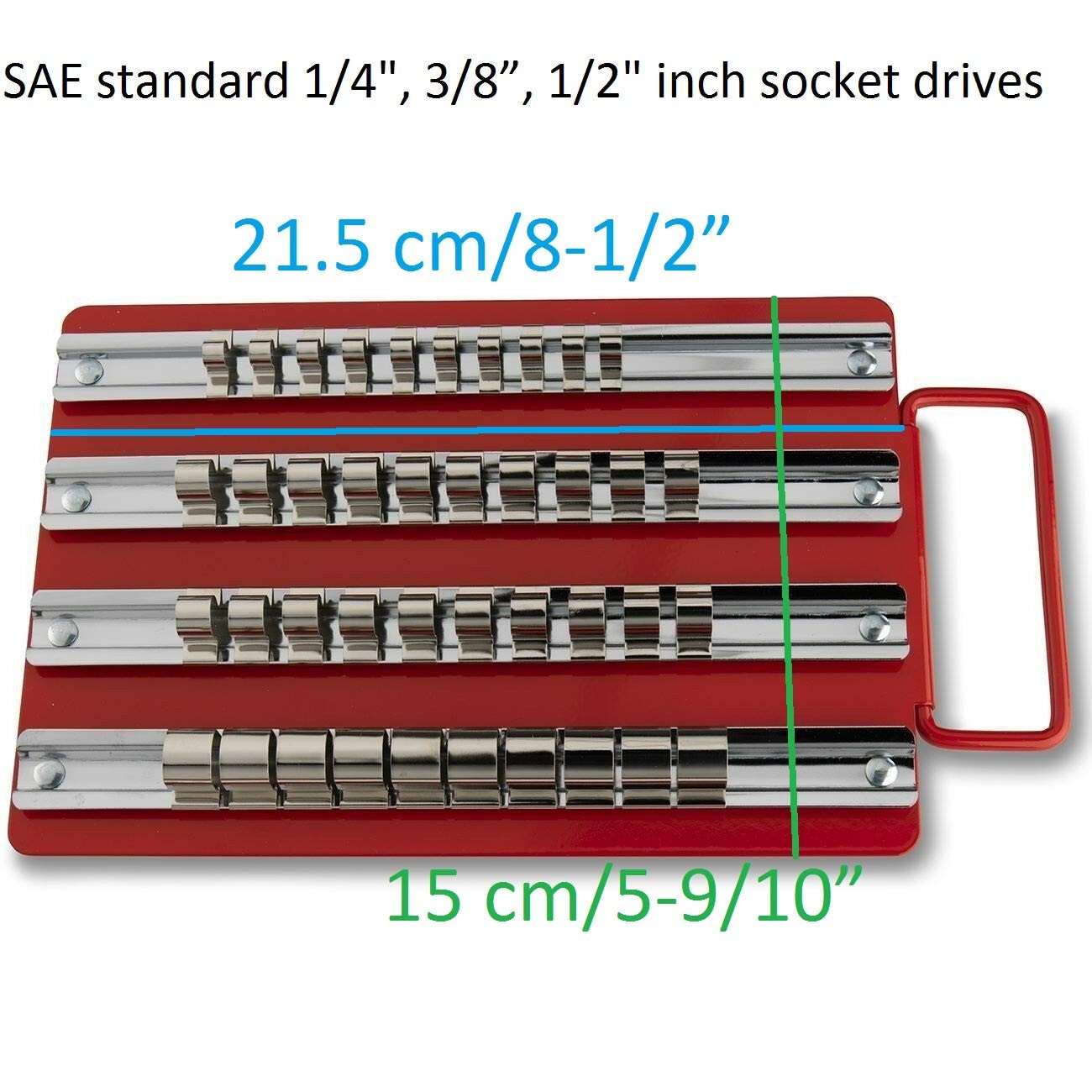 40 Socket Standard Wall Mount socket organizer Drive Socket Tray Holder Organ...