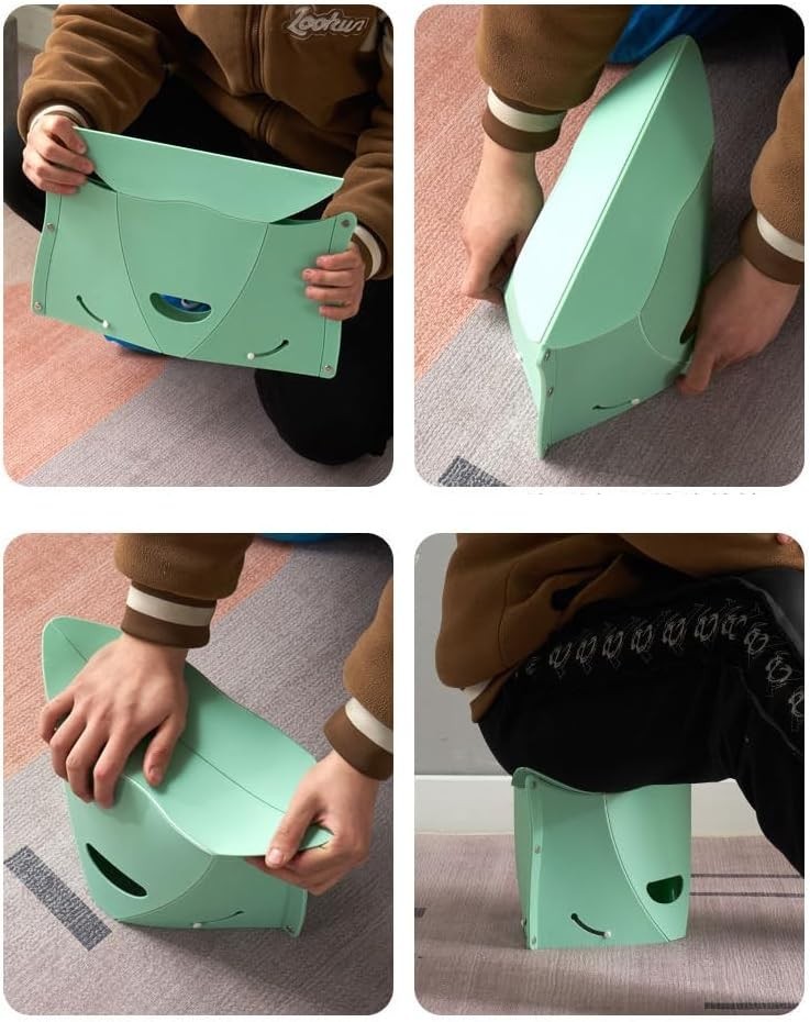 Folding Portable Camping Hiking Stool with Handbag Function - Lightweight Col...