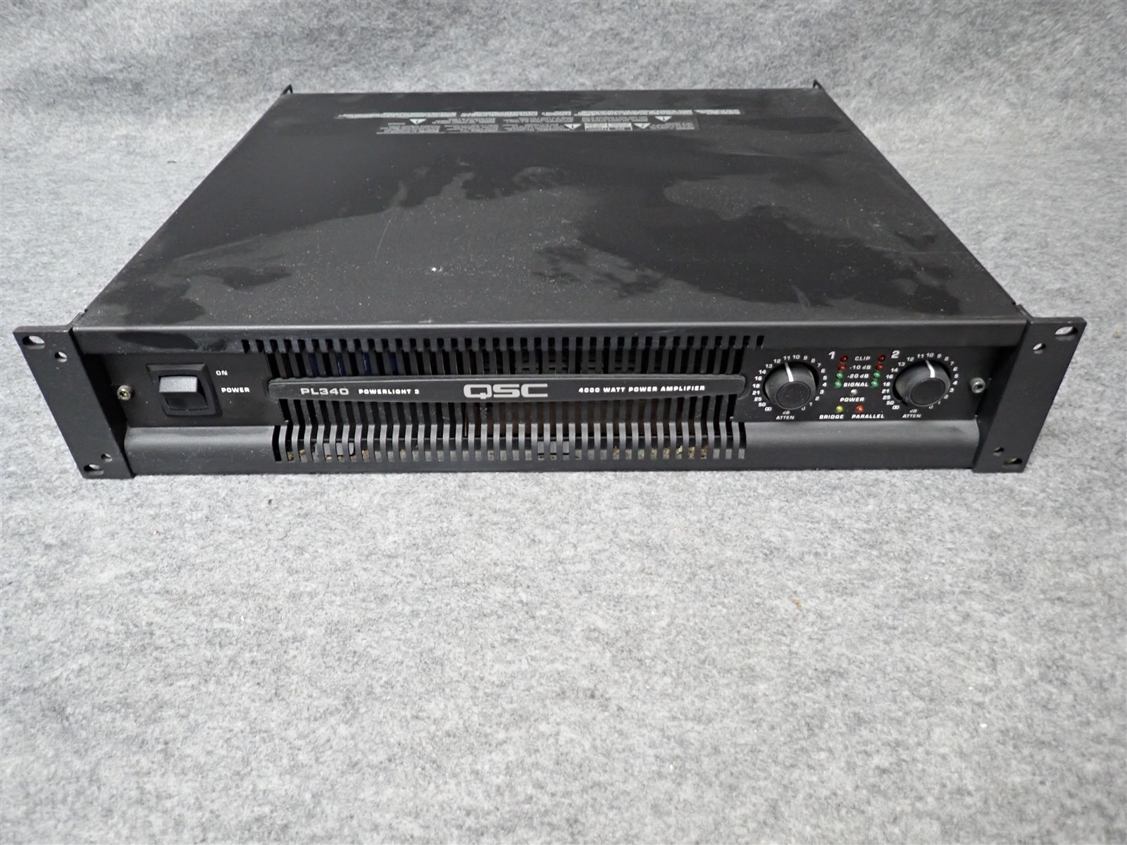 QSC PowerLight PL340 2 Channel Professional Power Amplifier 1350WPC (#77) (HH3)