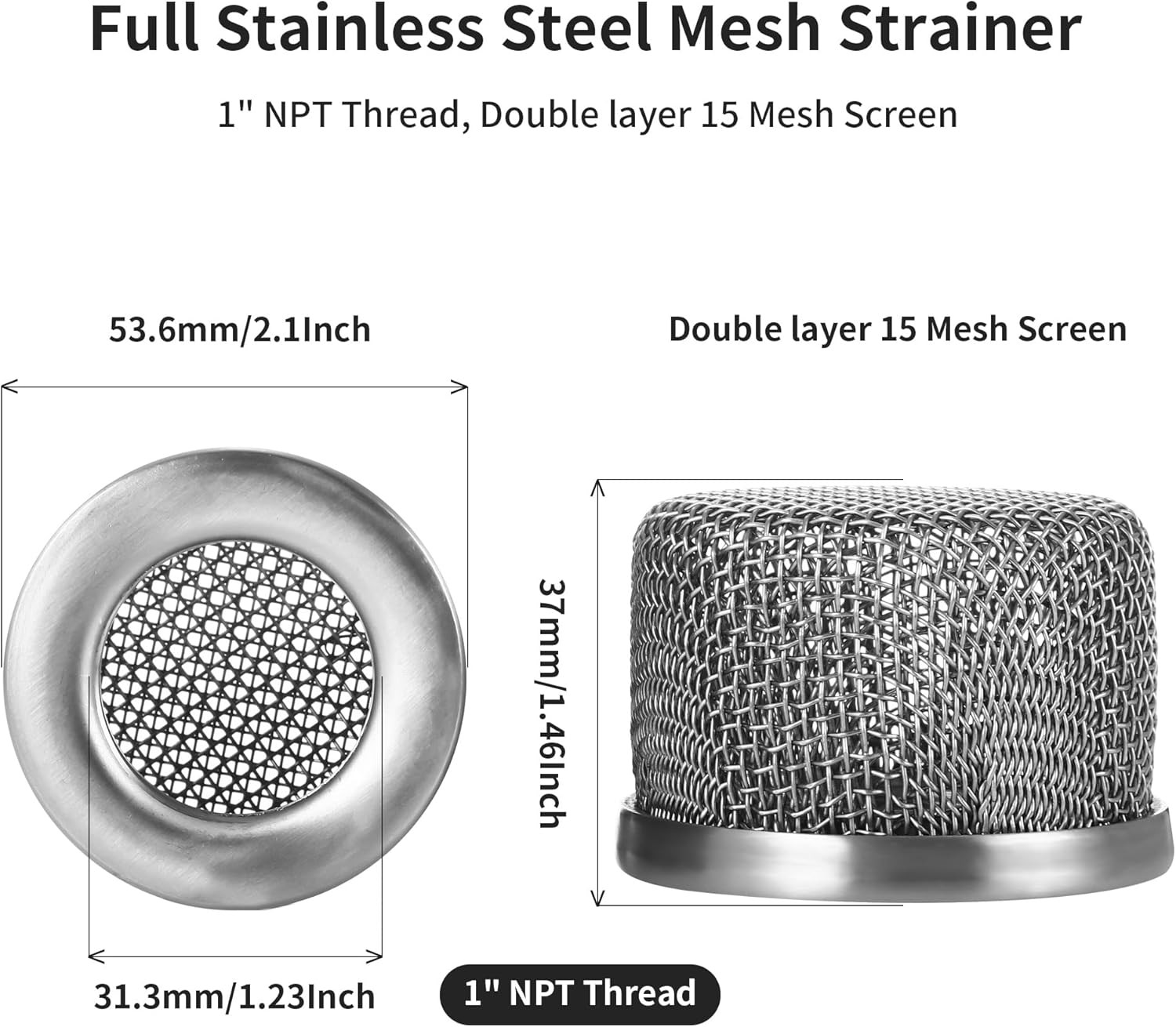 2 Pack 181072 Pump Inlet Strainer Screen Filter for Graco Airless Paint Sprayers