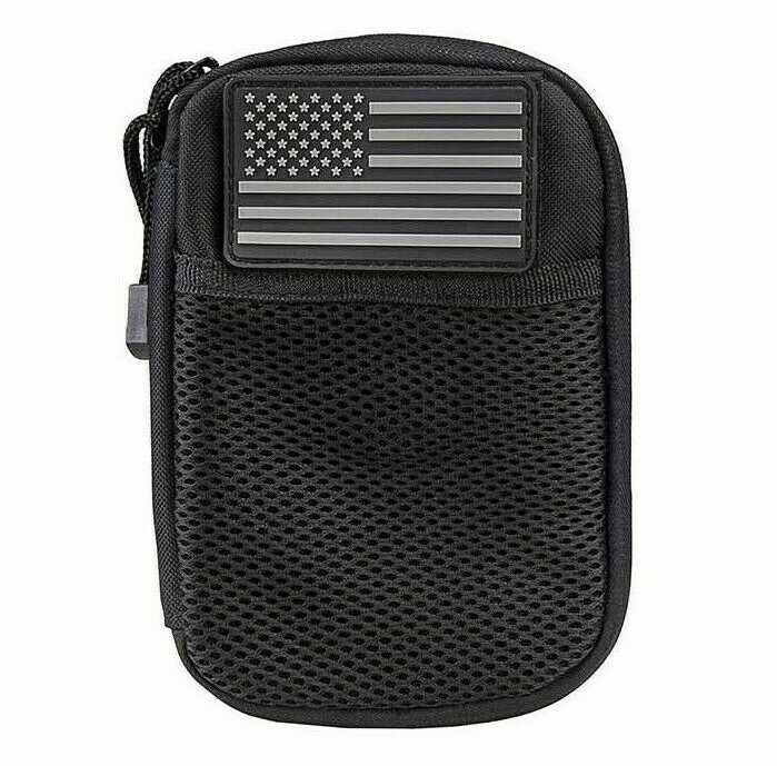 VISM Utility EDC MOLLE Pouch w/ US Patch hunt tactical duty gear medic BLK