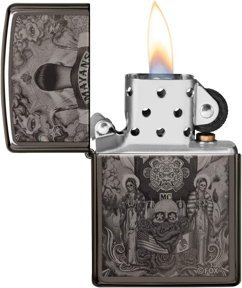 Zippo 49031 Mayans M.C. Black Ice