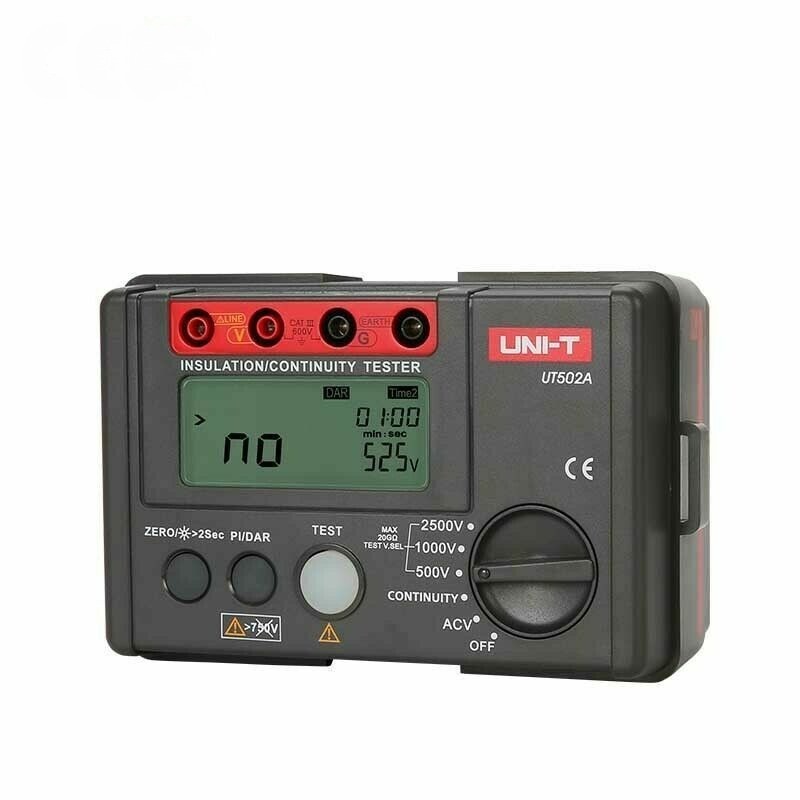 For UNI-T UT502A 2500V Megohmmeter Insulation Tester Voltmeter Continuity Meter