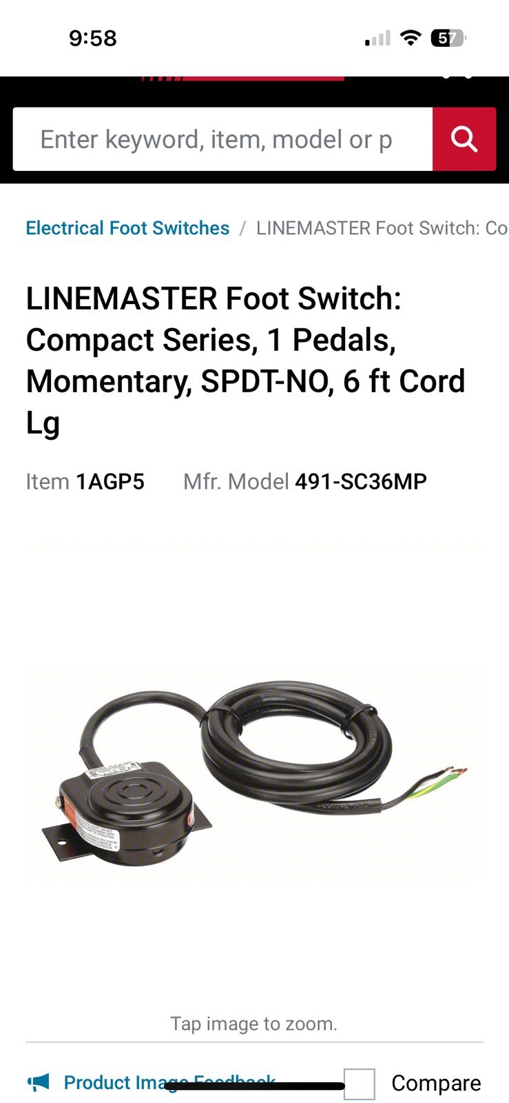 Compact Brand Floor Switch
