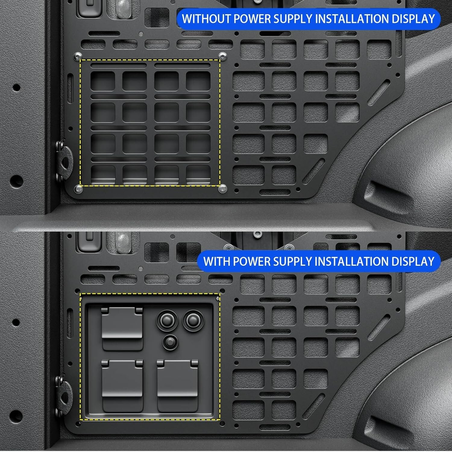 For 2015-2024 Ford F150 Side Bed Molle Panel Bed Molle System Truck Bed Panel