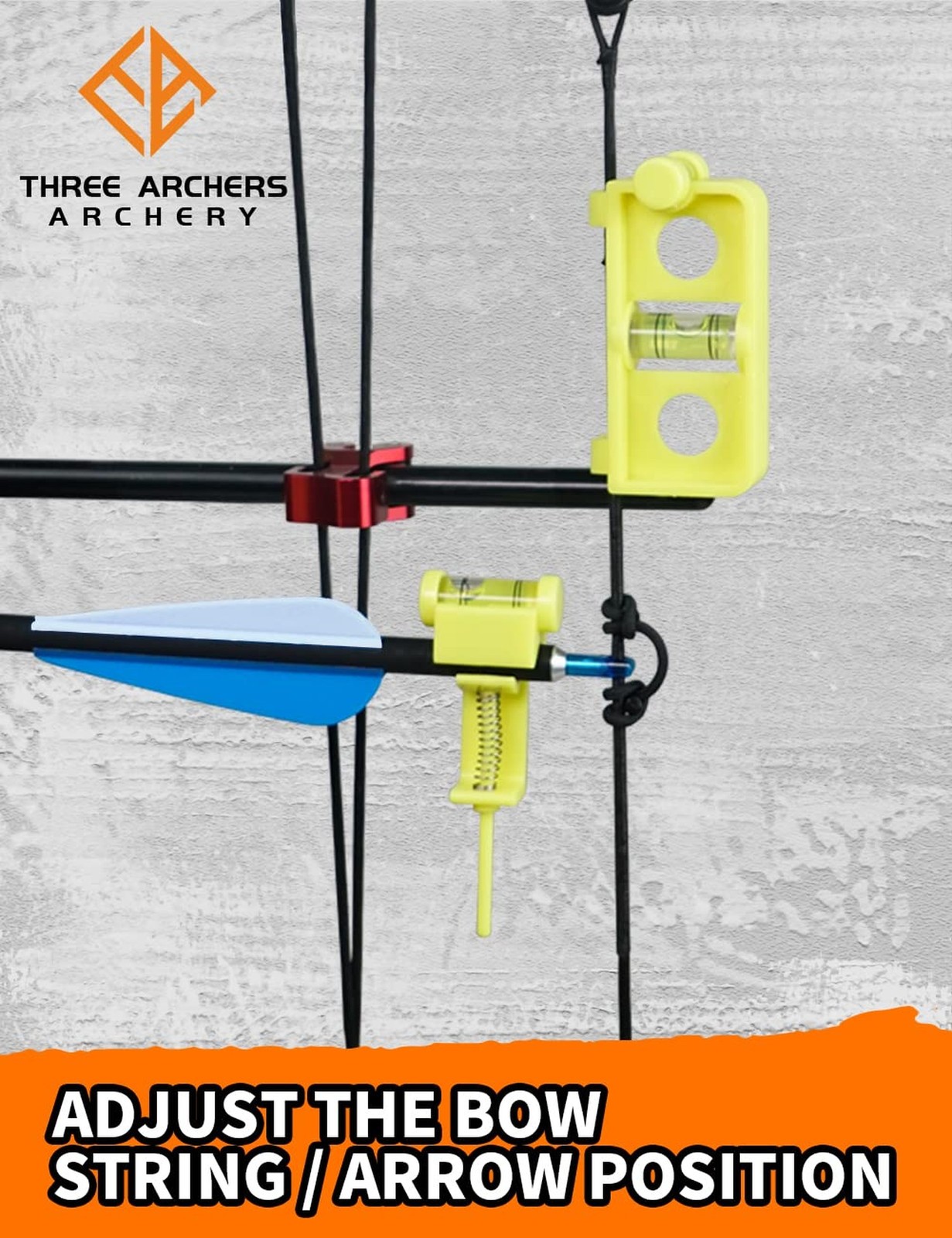 THREE ARCHERS Archery Bow Tuning and Mounting String Level Combo Kit for Comp...