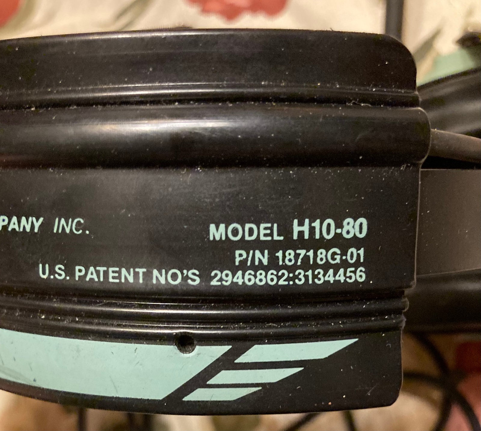 Dave Clark H10-80 Aviation Headset w/ M-4 Microphone Untested