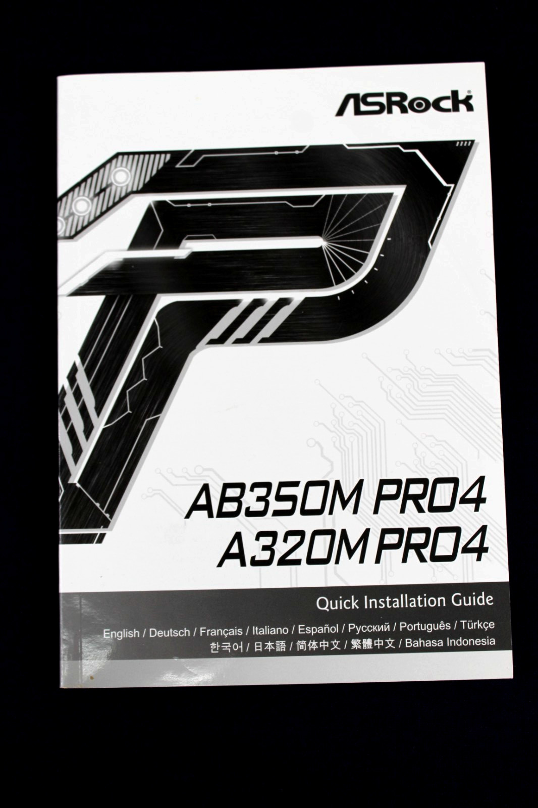 ASRock AB350M Pro4 A320M Pro 4 Quick Installation Guide 2017 Multi-Language