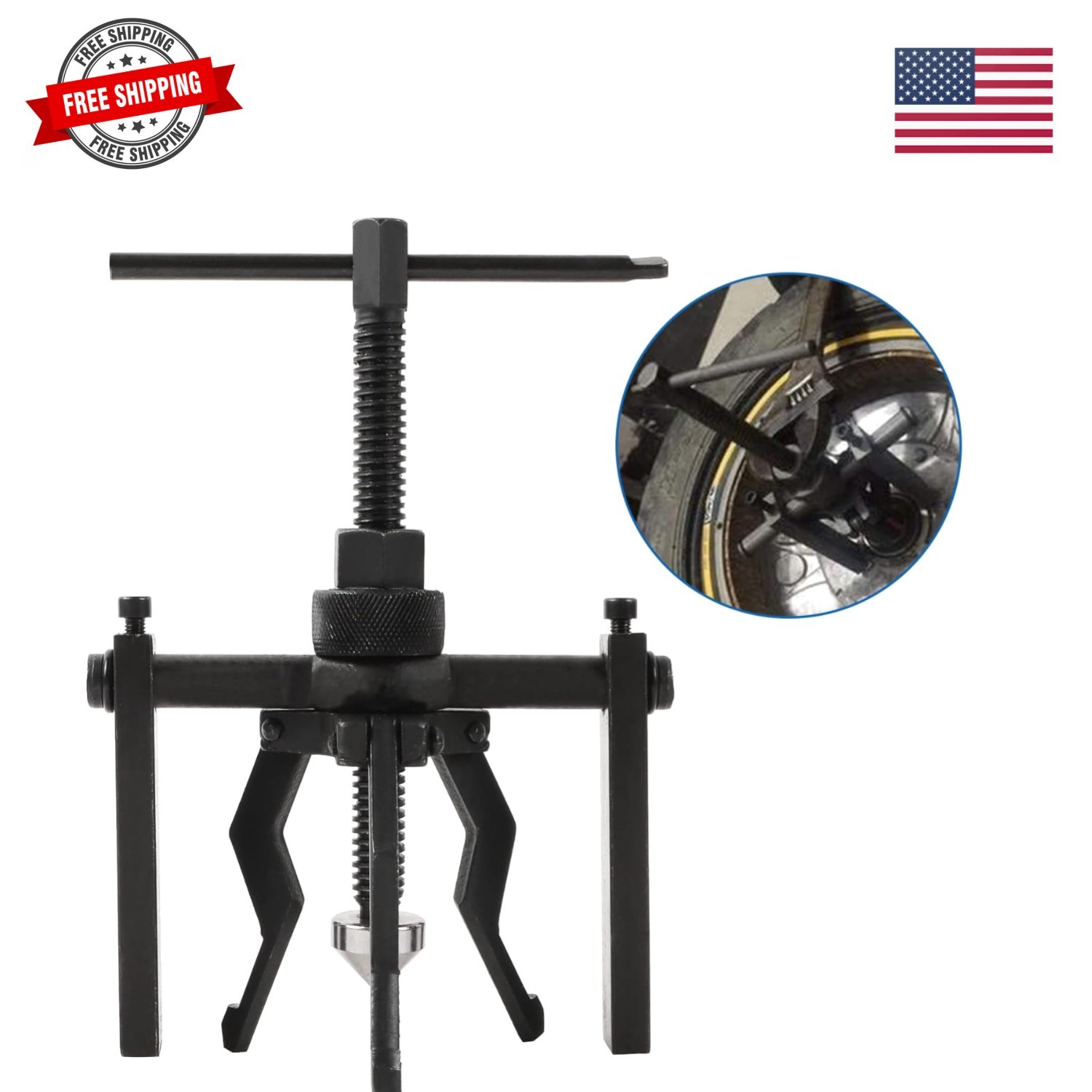 Bearing Puller Tool 3 Jaw Pilot Bearing Removal Tool Kit, Blind Bearing Extra...