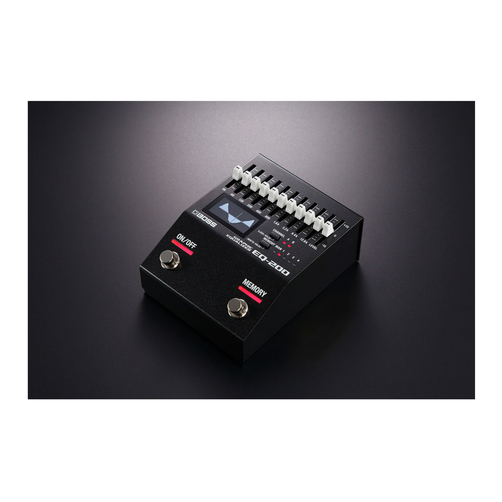 BOSS EQ-200 Dual 10-Band EQs Visual EQ Display Real-Time Control Equalizer Pedal