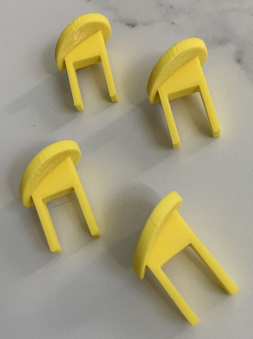Sears Craftsman 60256 24035 22255 Yellow Round Safety Switch Keys, Set of 4