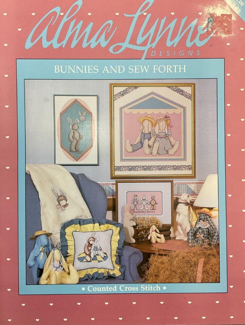 ALMA LYNNE DESIGNS #ALX-62 - BUNNIES AND SEW FORTH - COUNTED CROSS STITCH