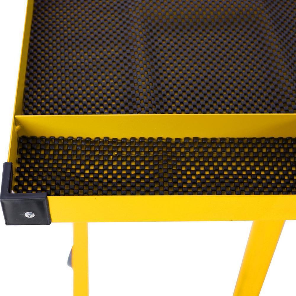 Adjustable Work Table w/Drawer Four 2.5" Swivel Casters and Rubber Bumper Corner