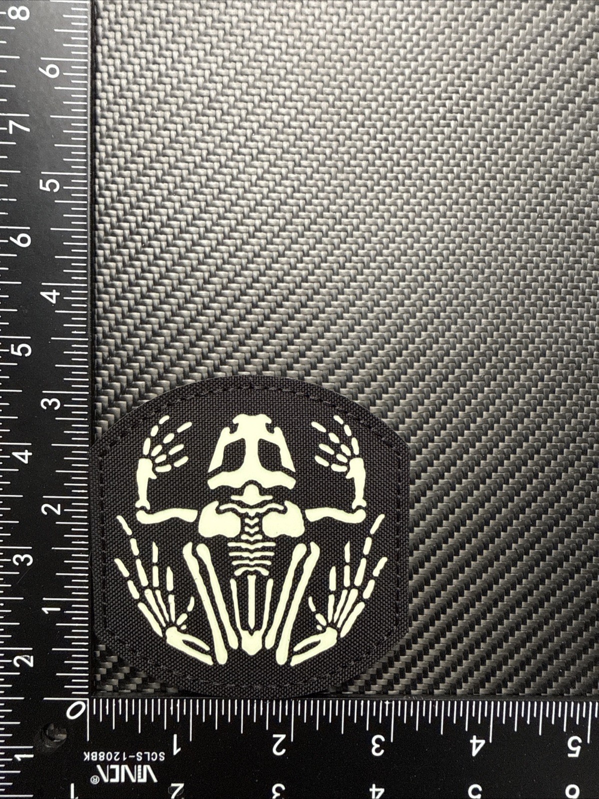 Frog Skull DEVGRU US Navy Seal Frogman IR Reflective Glow Hook Loop Patch