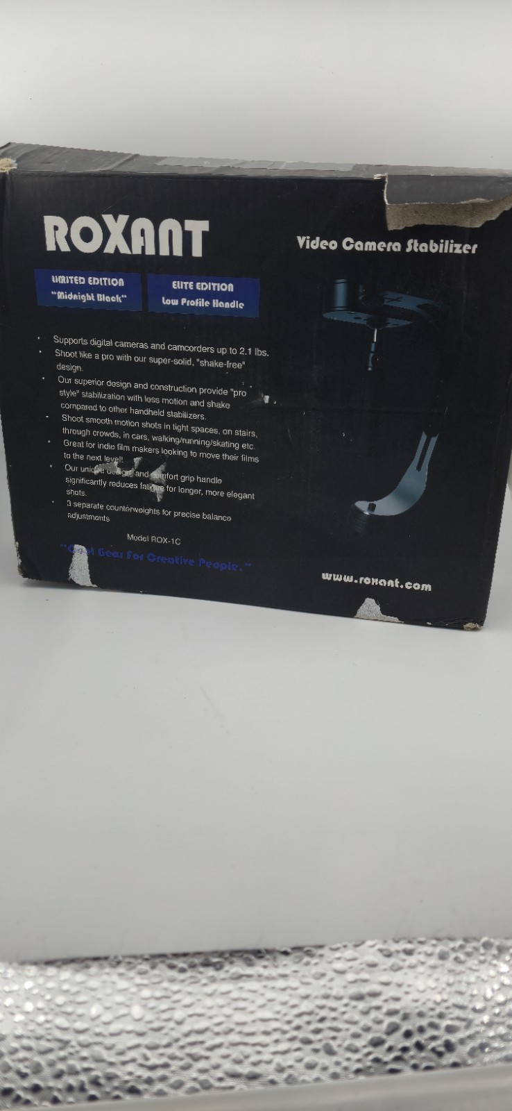 Roxant Video Camera StabilizerLimited Edition Midnight Black Elite Editor