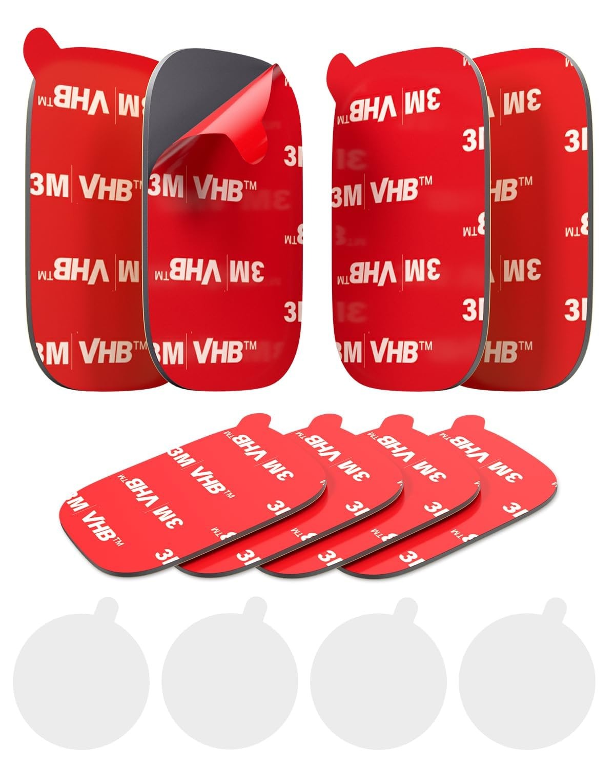 HeavyDuty Double Sided Adhesive Pads 1.48 x 2.04 Inch for Car Mounts