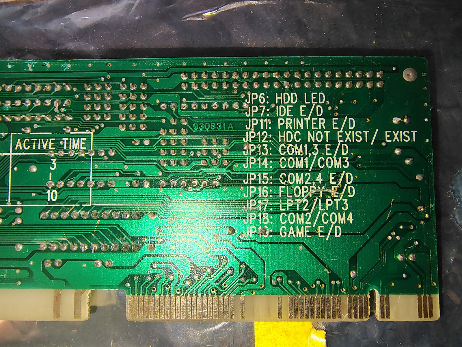 Pine Technology PT-626 VESA VLB IDE HDD IO Controller Card Board Serial 1994