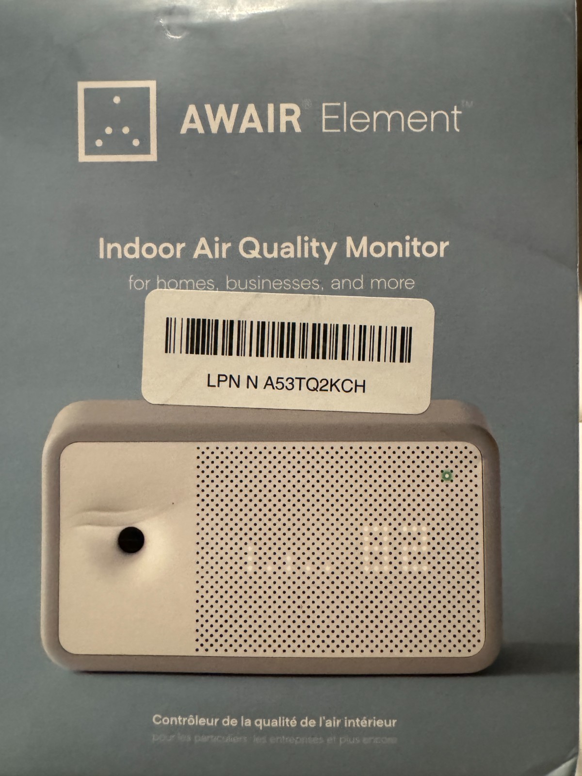 Awair Element Indoor Wi Fi Air Quality Monitor - Pre-Owned