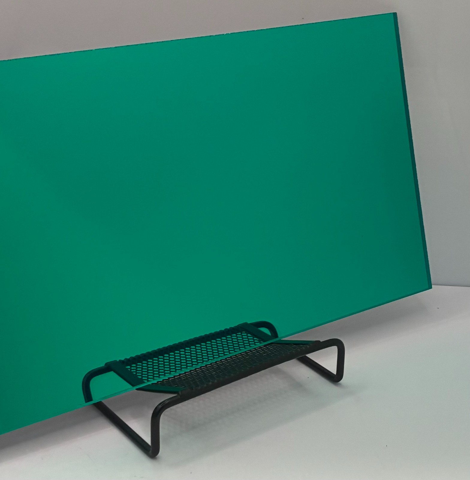Acrylic Plexiglass Plastic Sheet - 1/8" Thick - Green Mirror #2414 - 12" x 12"