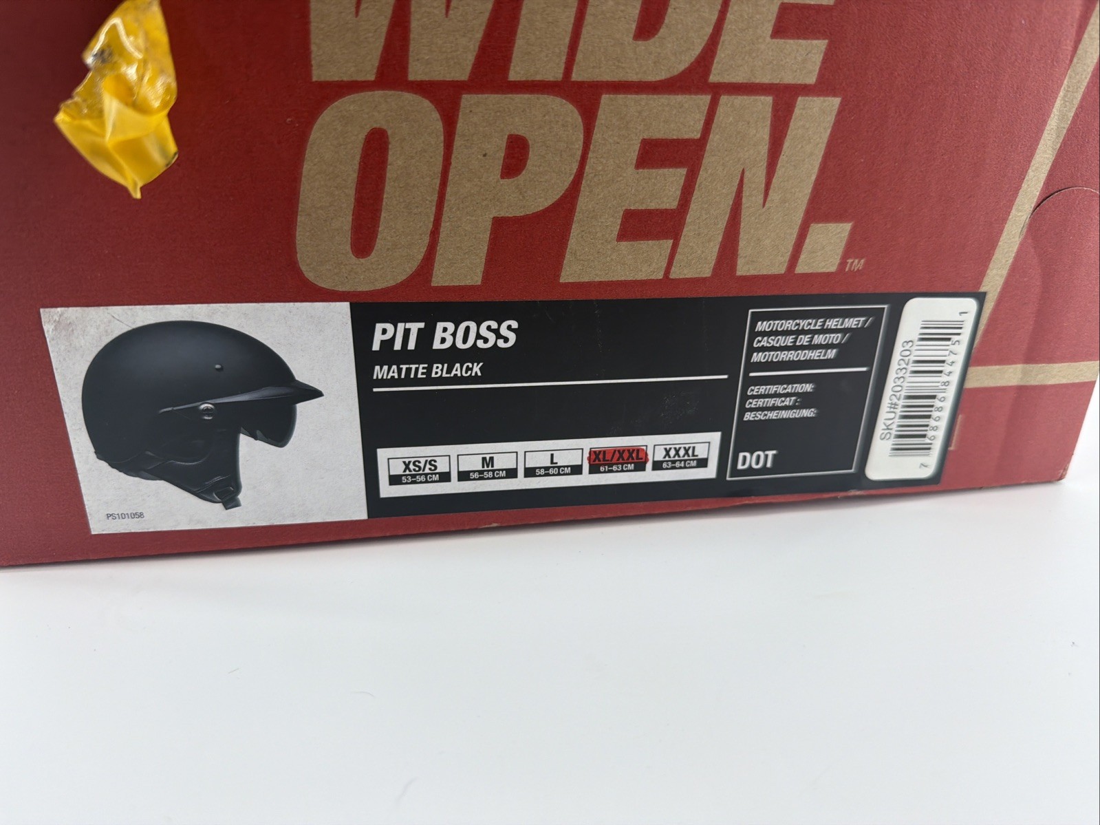 Bell Pit Boss Open-Face Motorcycle Helmet (Solid Matte Black, X-Large/XX-Large)