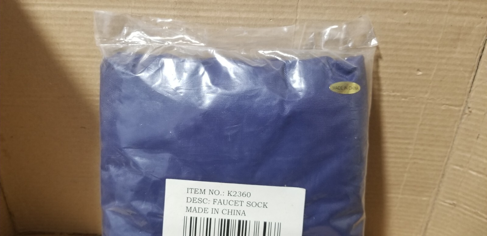 Faucet Sock Insulated Bag K2360 , New sealed