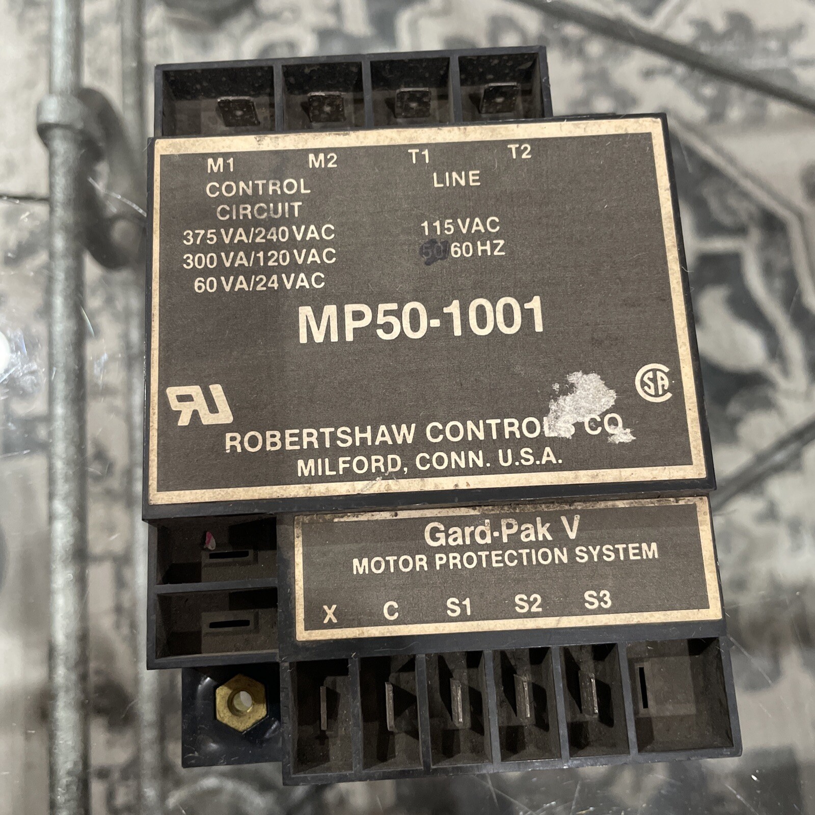 ROBERTSHAW MP50-1001 MULTISTACK 240 VAC GARDPAK V MOTOR PROTECTOR *FREE SHIPPING