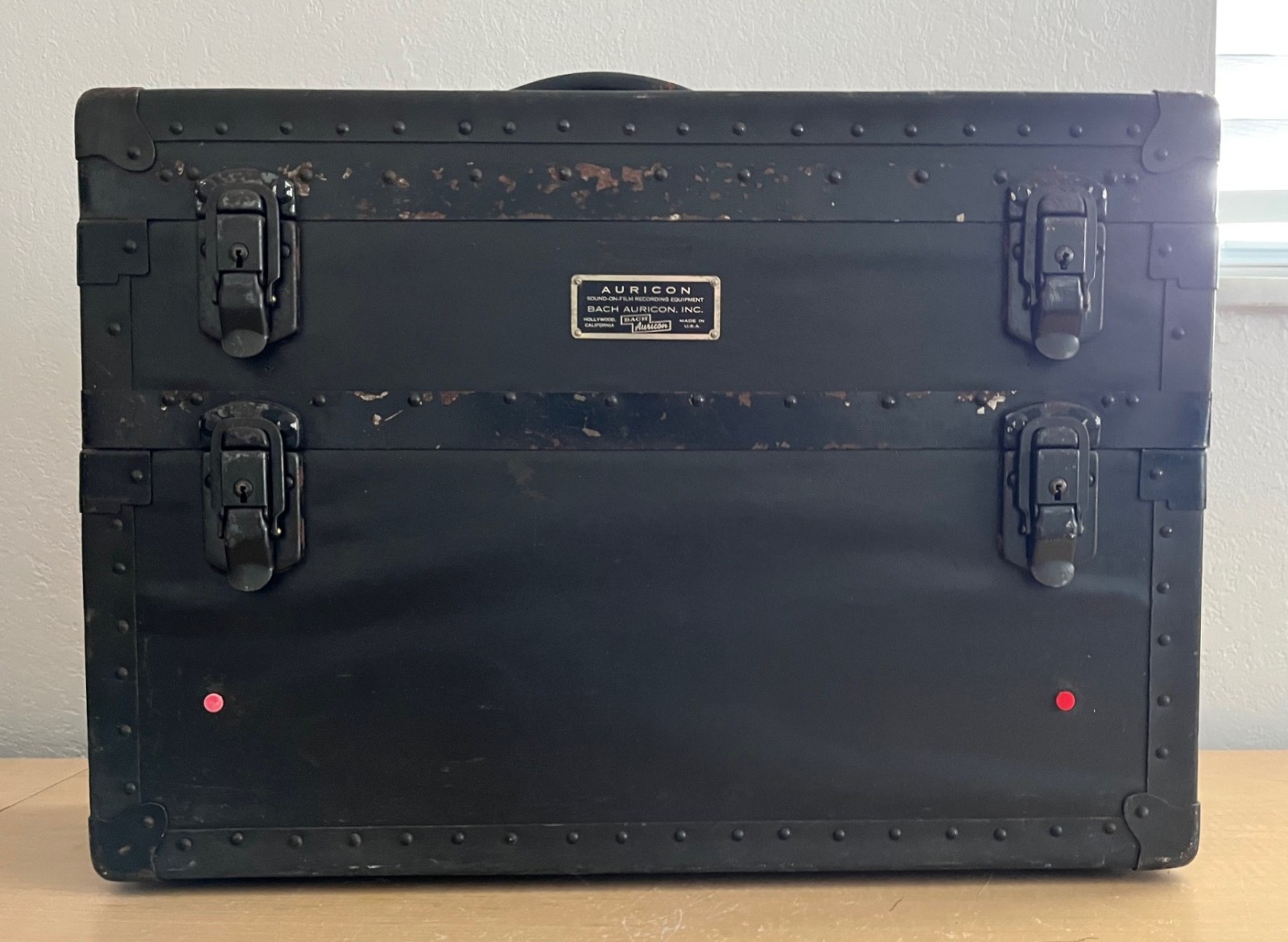 Vintage Bach Auricon Sound-on-Film Equipment Case by Bach Auricon Hollywood CA