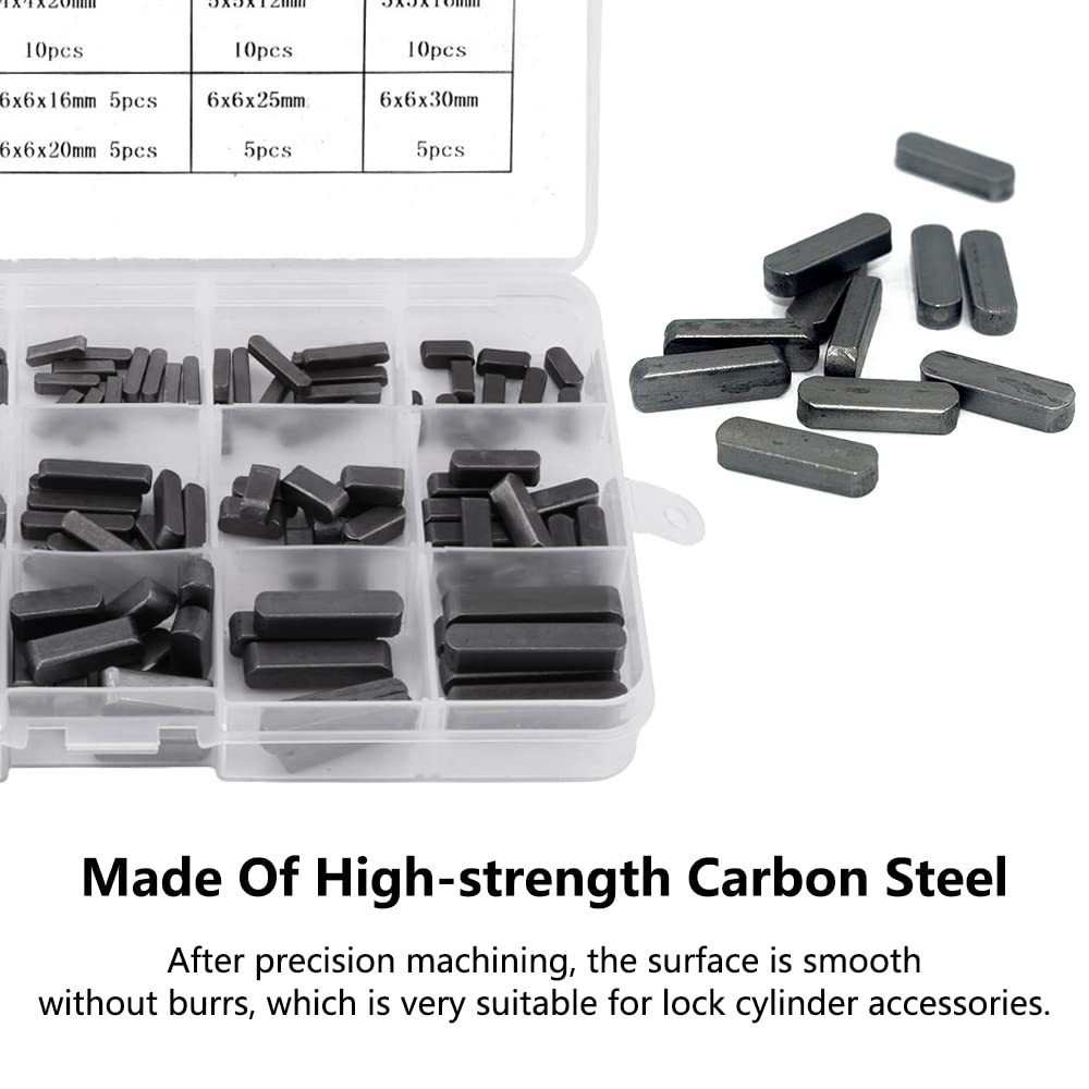 Parallel Square Stock Key, Shaft Feather Key, Key Stock Assortment, Parallel Dri