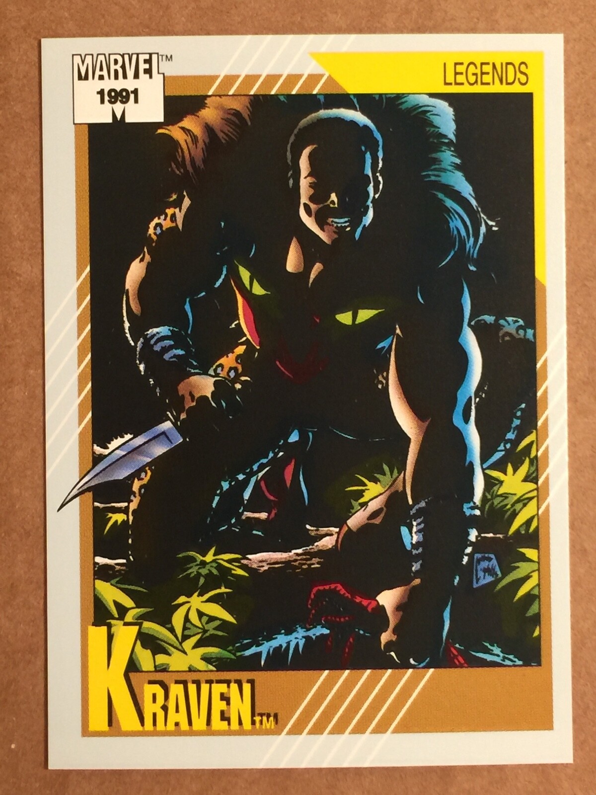 1991 Marvel Comics Impel Trading Card #143 Kraven. Vintage