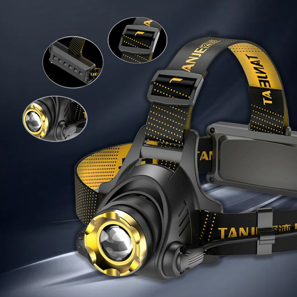 Brightness LED Headlight Headlamp Head Torch Flashlight Work Light Camping Lamp