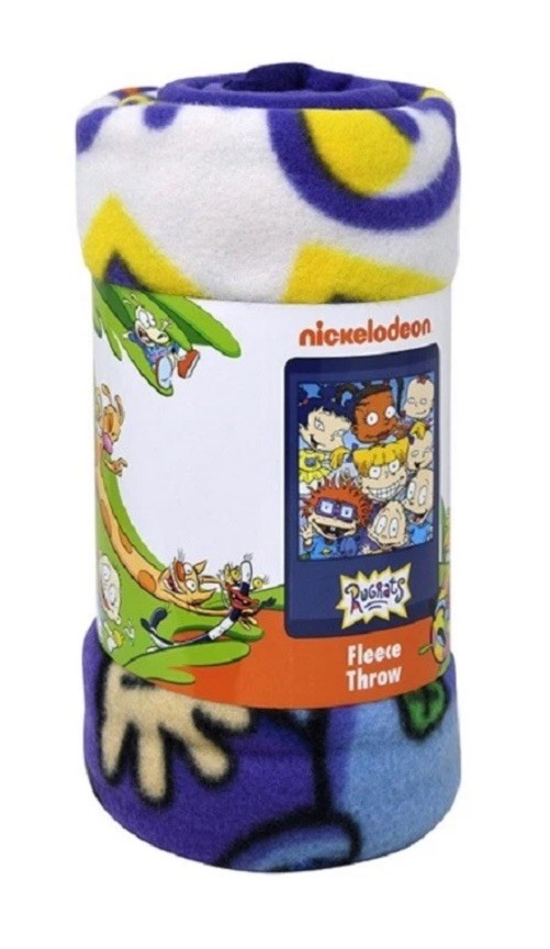 New Rugrats Group Fleece Throw Gift Blanket Nick Cartoon Tommy Angelica Chuckie