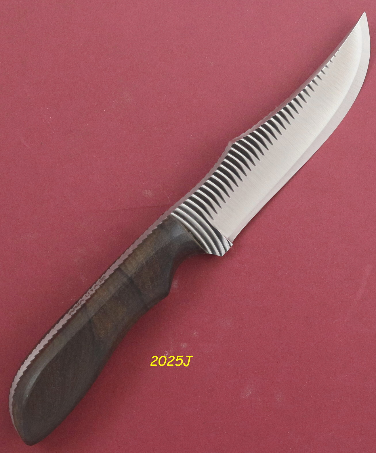 Anza Hand Made High Carbon Steel Fixed Blade Bocote Wood Handle Made In U.S.A.