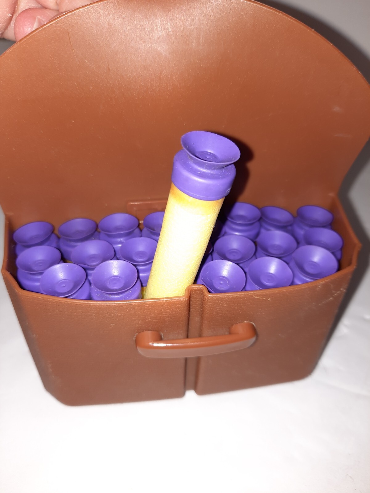Buzz Bee Toys Ammo Case with Mixed Lot of 72 Foam Ammo darts Used