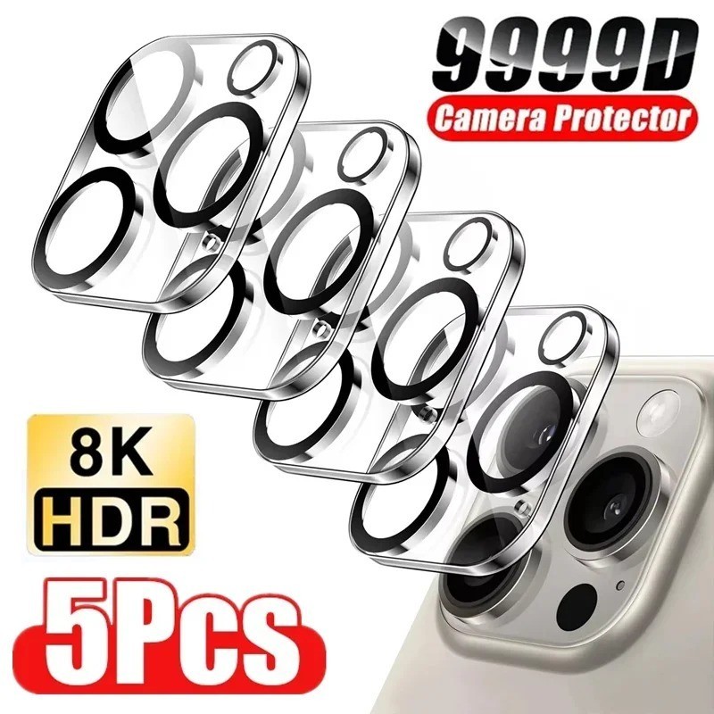5x pcs and 16 15 14 13 12 11 Pro Max Tempered Glass Camera Lens Cover Protector.
