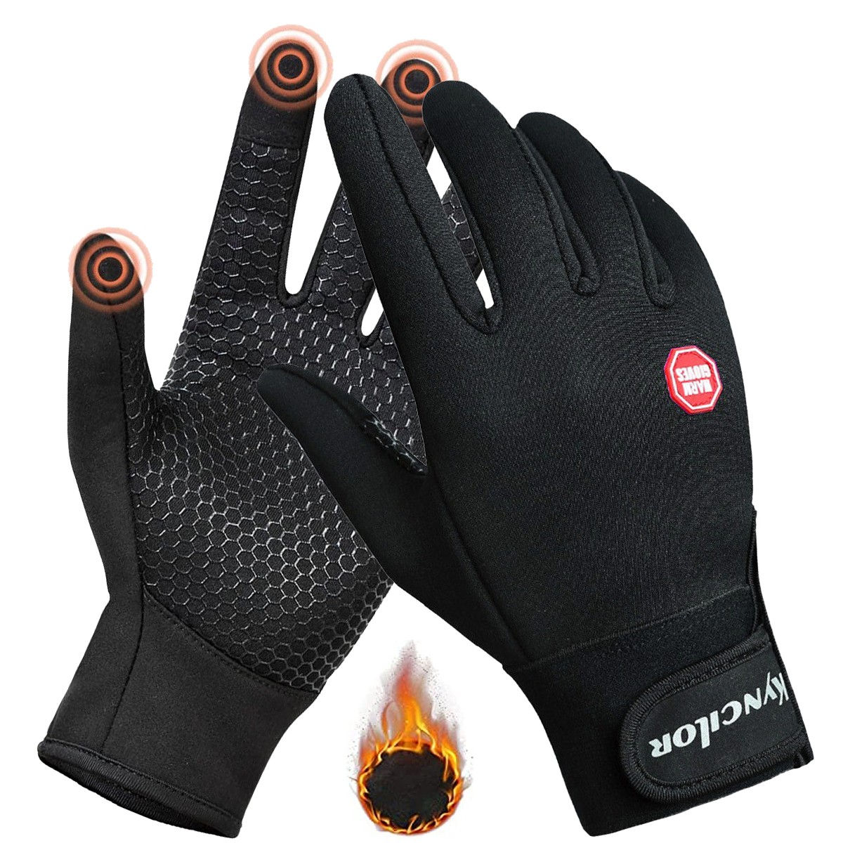 Winter Gloves Men Women Touch Screen Gloves Waterproof Windproof Thermal Gloves