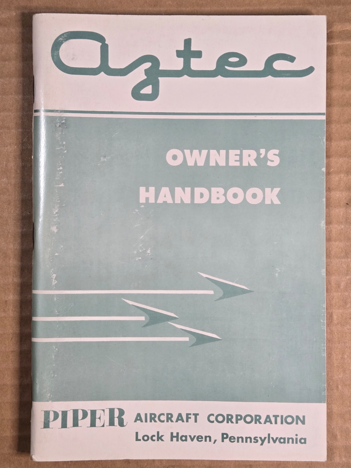 PIPER Aztec PA-23-250 Airplane Aircraft Owner's Handbook  - Good Condition