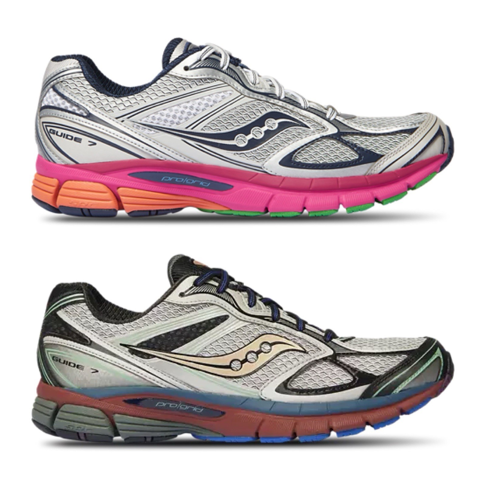 Saucony Guide 7 Black Silver Multi Color Men Size 8-13 NEW Runner Trainer