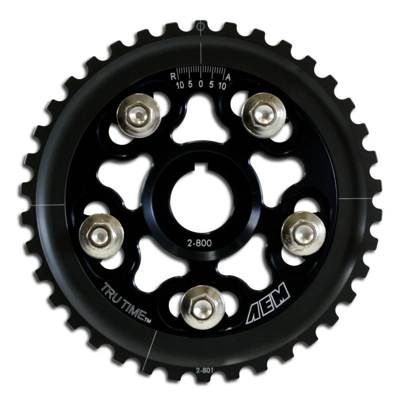 AME 23-800BK 88- fits Honda Civic/ 93-95 Del Sol S & Si Black Tru-Time Cam Gear