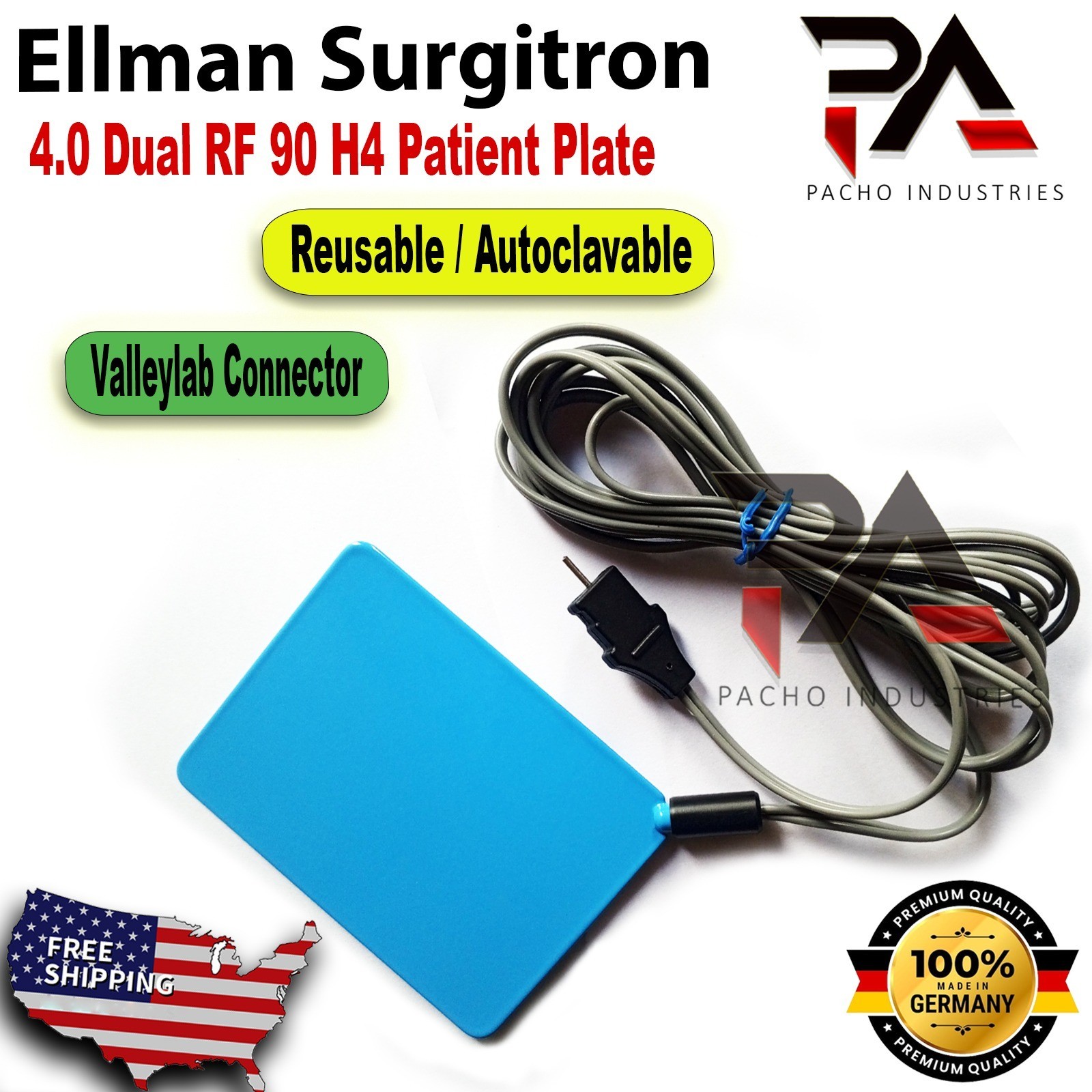 Patient Plate Ellman Surgitron 4.0 FFPF Neutral Plate Autoclavable-Reusable CE