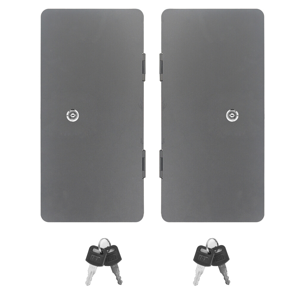 2PCS Second Row Side Steel Storage Bin Lockable for 2009-2018 Ram 1500 2500 3500