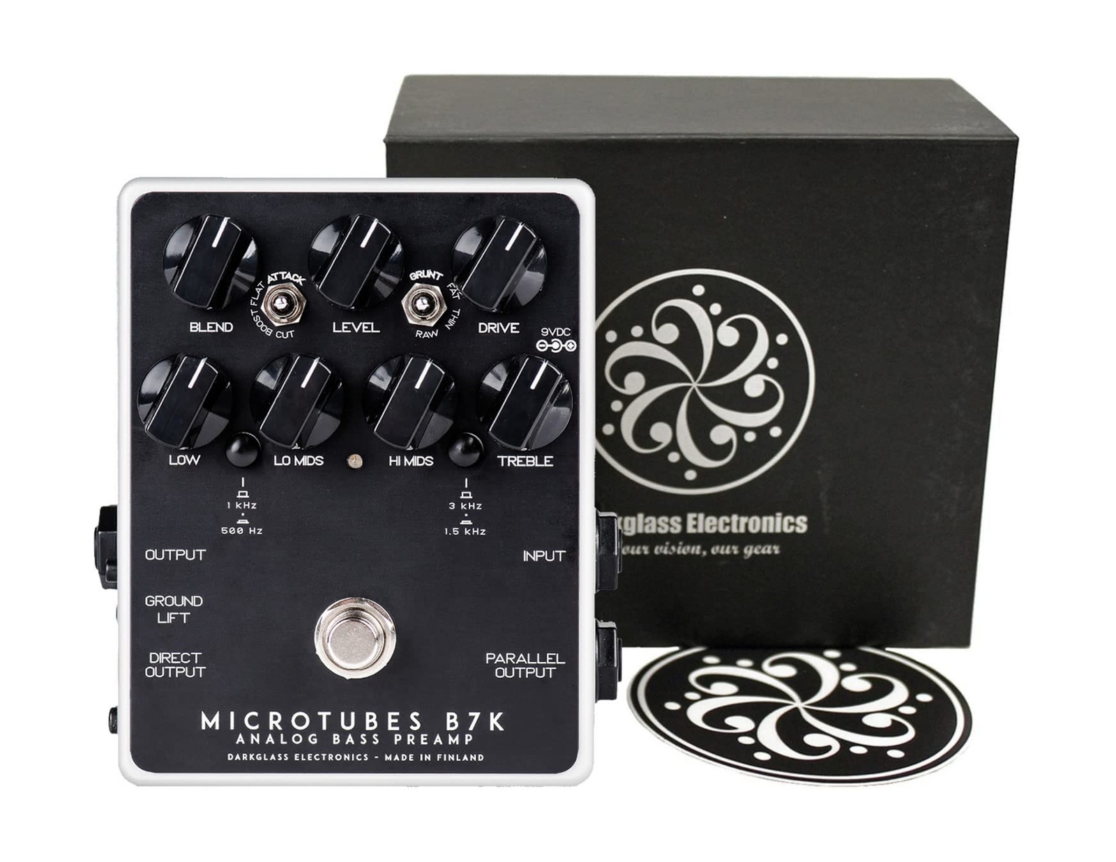 Darkglass Alpha Omega Ultra Dual Bass Preamp/OD Pedal with Aux In