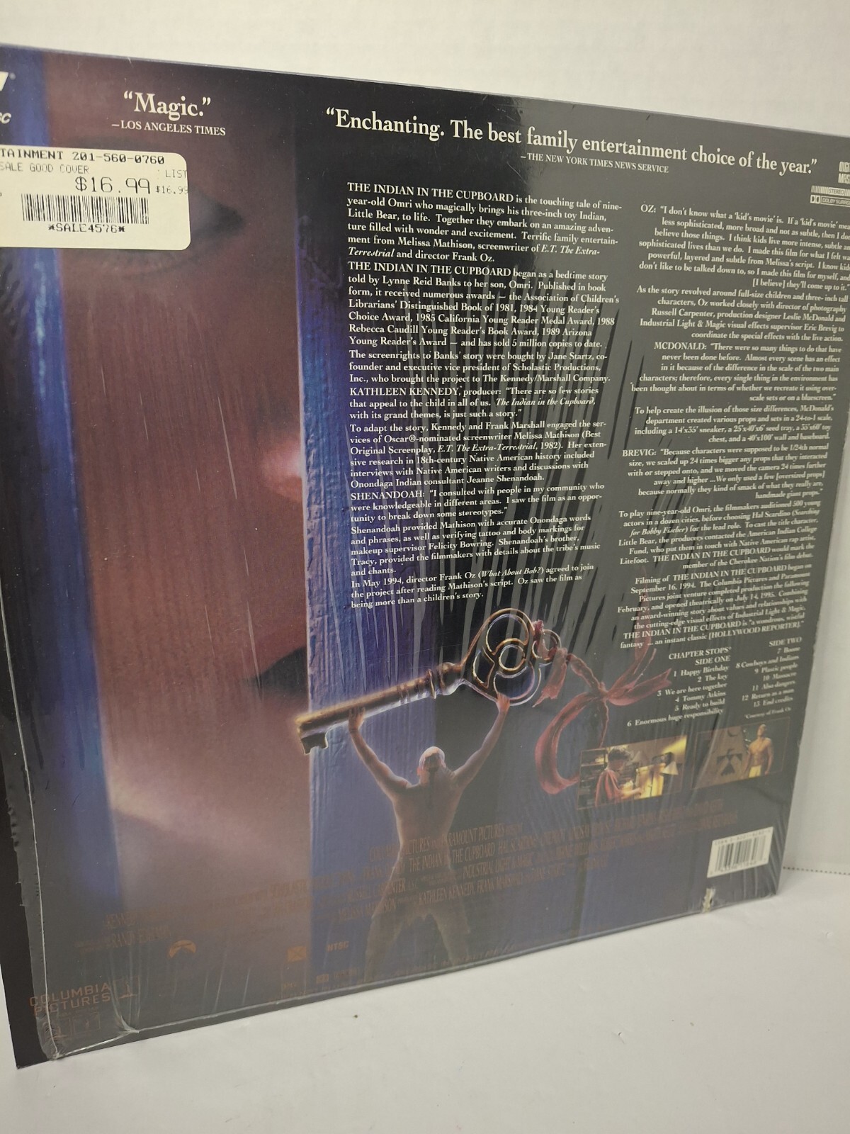 The Indian in the Cupboard (Laserdisc, 1996)