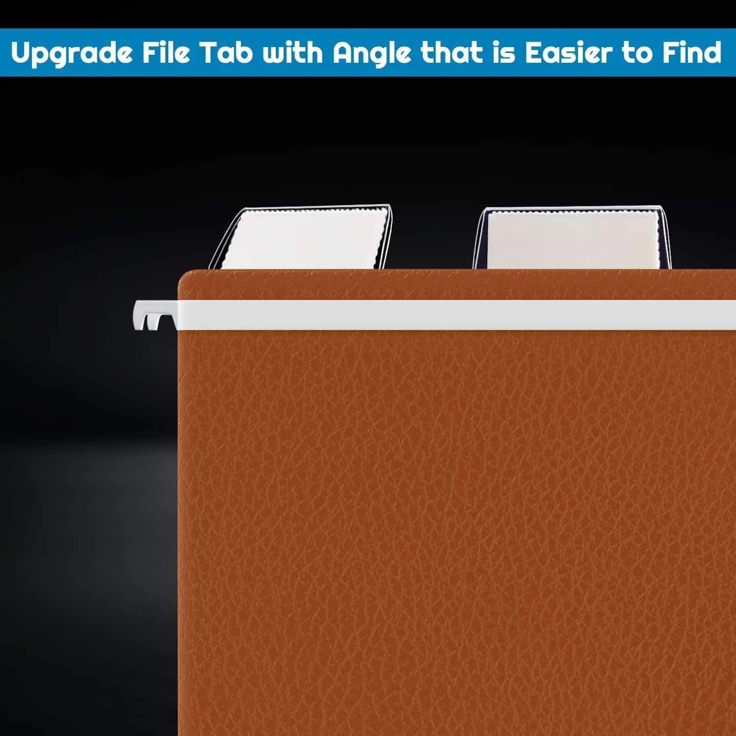 File Folder Tabs, 100 Sets Hanging File Folder Labels 2" Tabs and Inserts for H