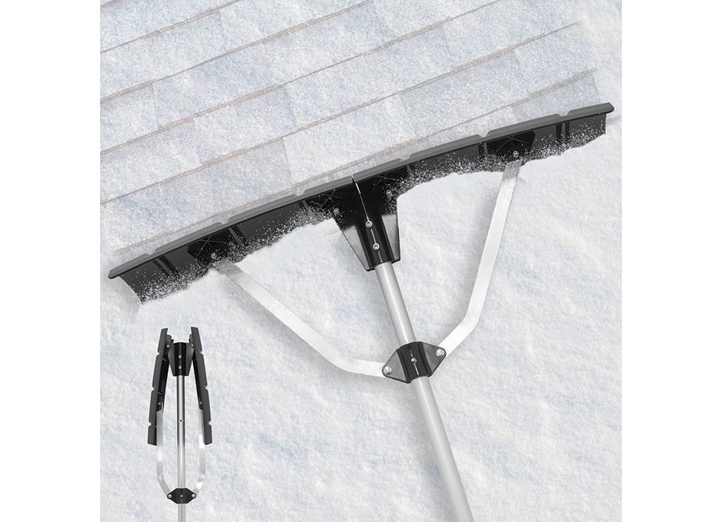 Extreme Max 5600.3292 Expandable Head Roof Rake with 17' Extension