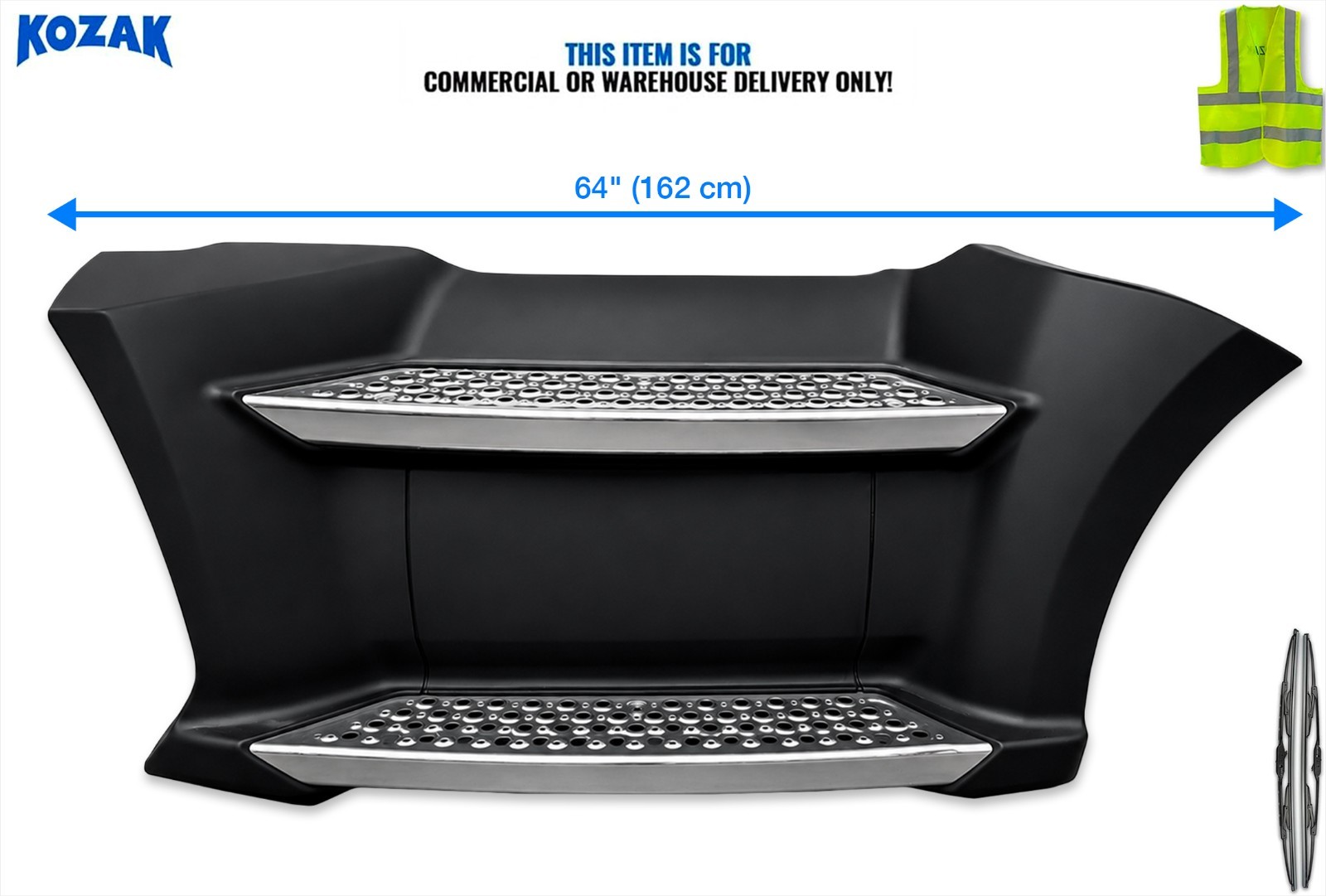 Front Step Fairing Panel 64" Right Side Compatible with Kenworth T680 2013-2021