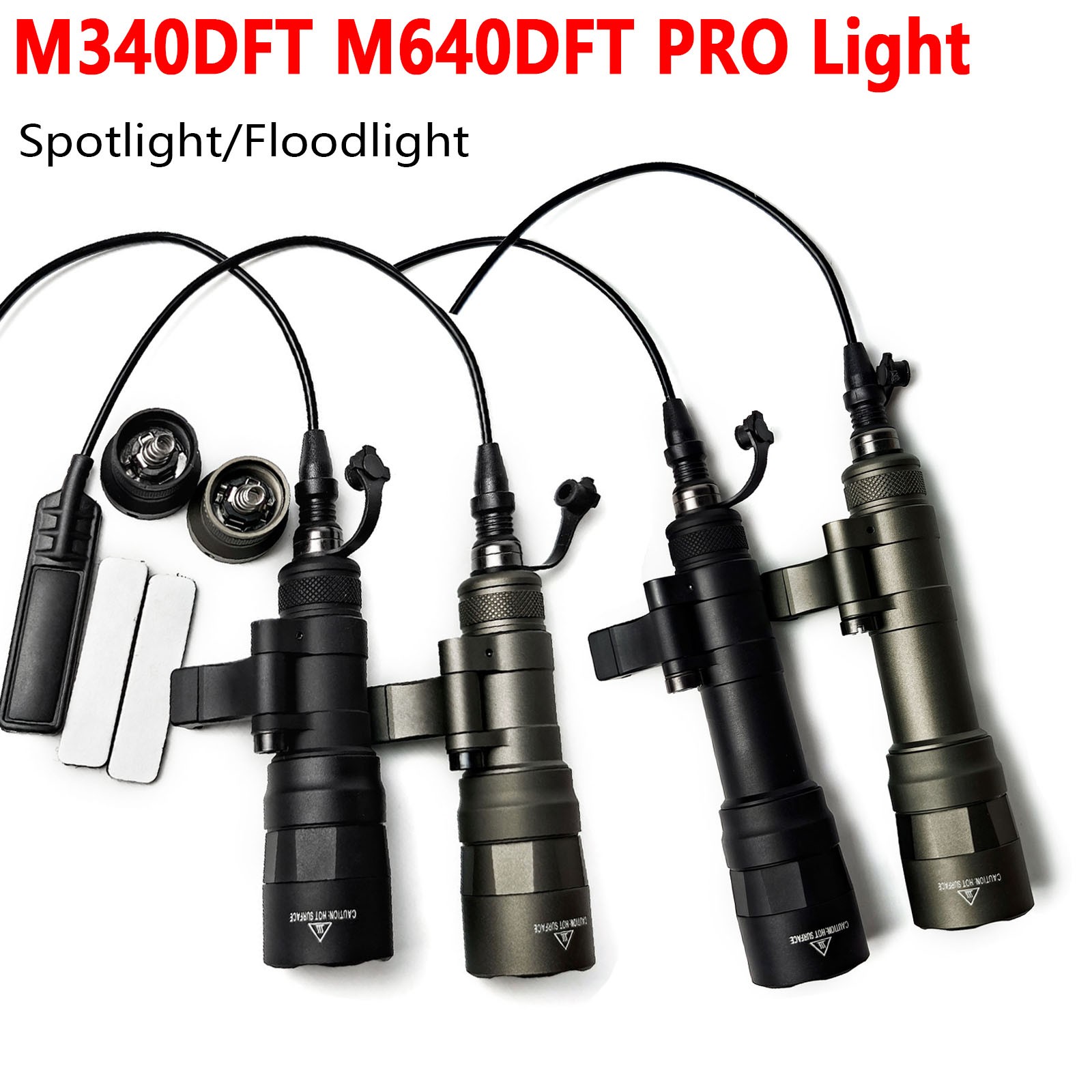 M340DFT / M640DFT Pro LED Weapon Light with Switch+Picatinny Flip-To-Side Mount