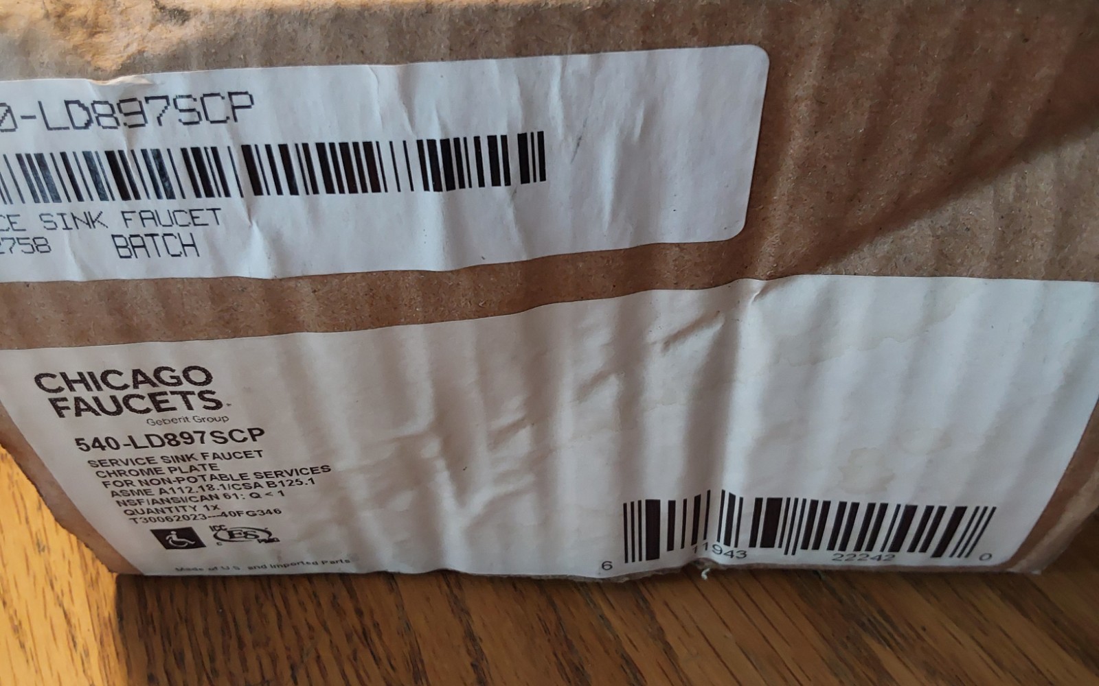 CHICARGO FAUCET 540-LD897SCP Service Sink Faucet