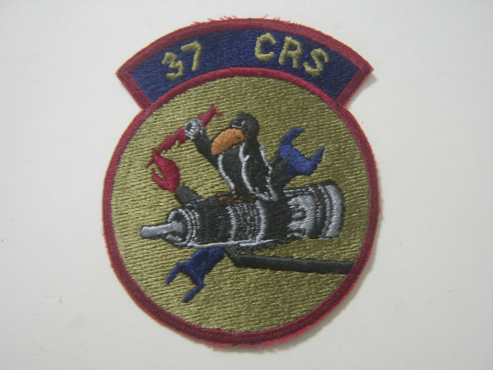 USAF 37th COMPONENT REPAIR SQUADRON (37th CRS) PATCH FULL COLOR 3.5"X4" :KY22-6
